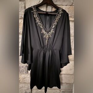 White House Black Market Black Embellished Dress